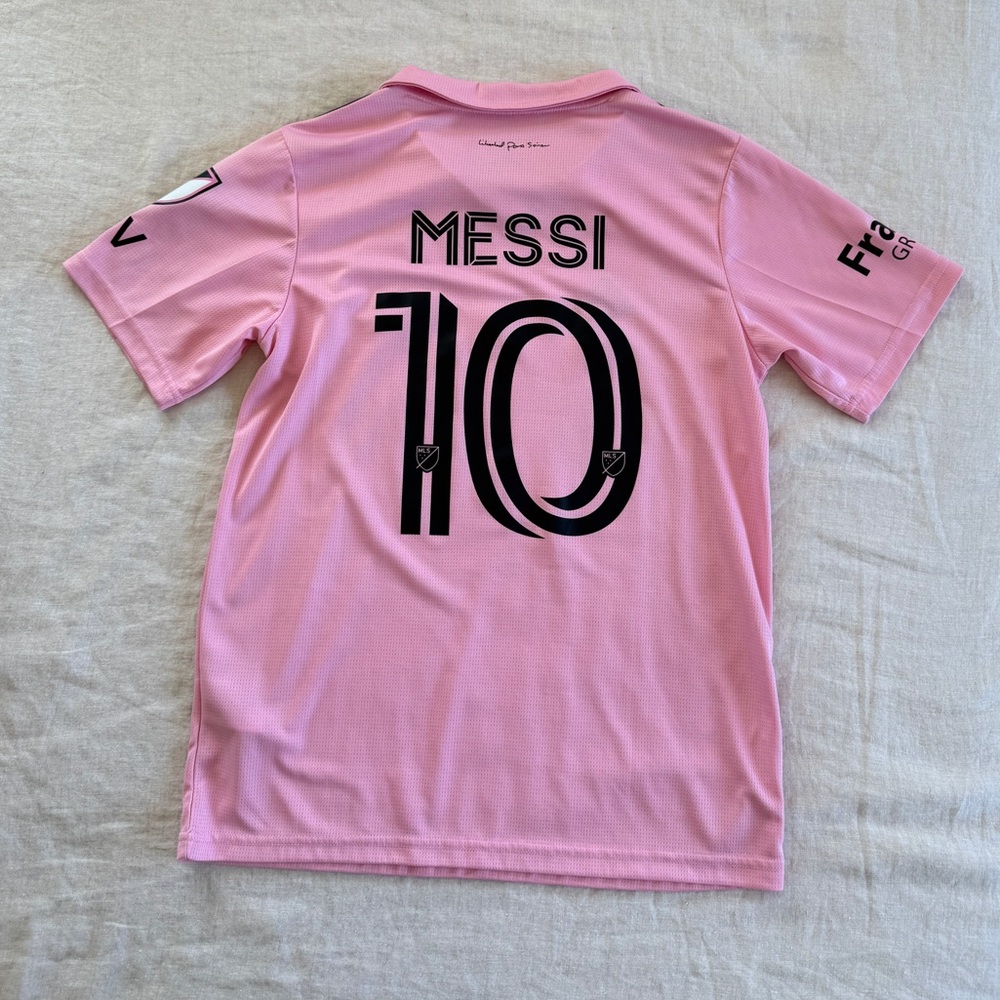 Adidas x Messi Inter Miami Pink and Black Soccer Jersey